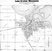 Lake Crystle, Lilly Lake, Crystal Lake, Blue Earth County 1895